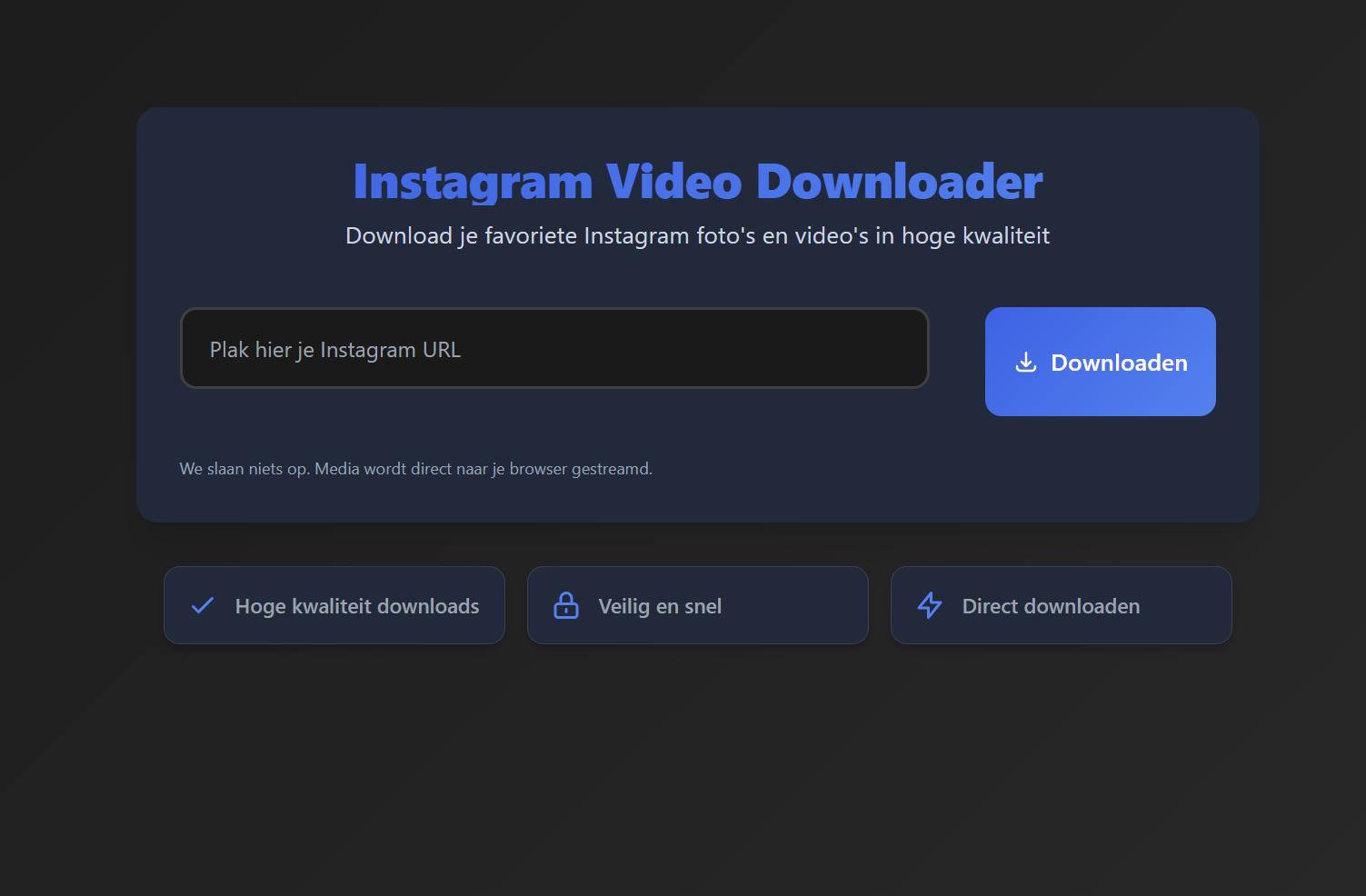 Instagram Video Downloader