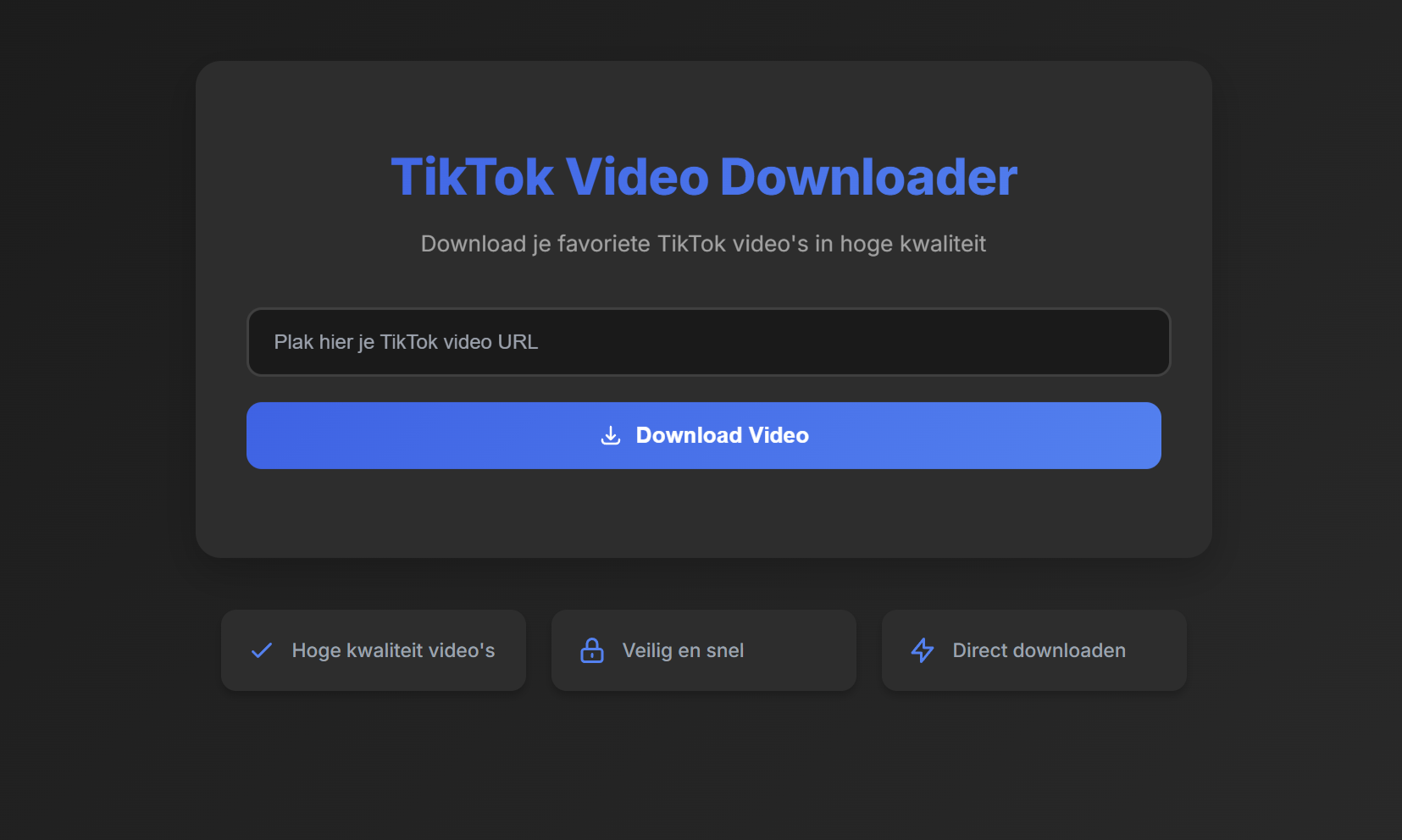 TikTok Video Downloader